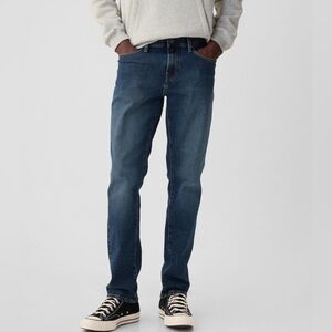 Gap Denim Men's Blue Medium Wash Skinny Jeans Size 32X30 EUC
